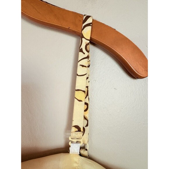 LOFT Yellow Strapless Fit & Flare MIDI Floral Dress, Removable Straps SZ 4 Small - Picture 9 of 16